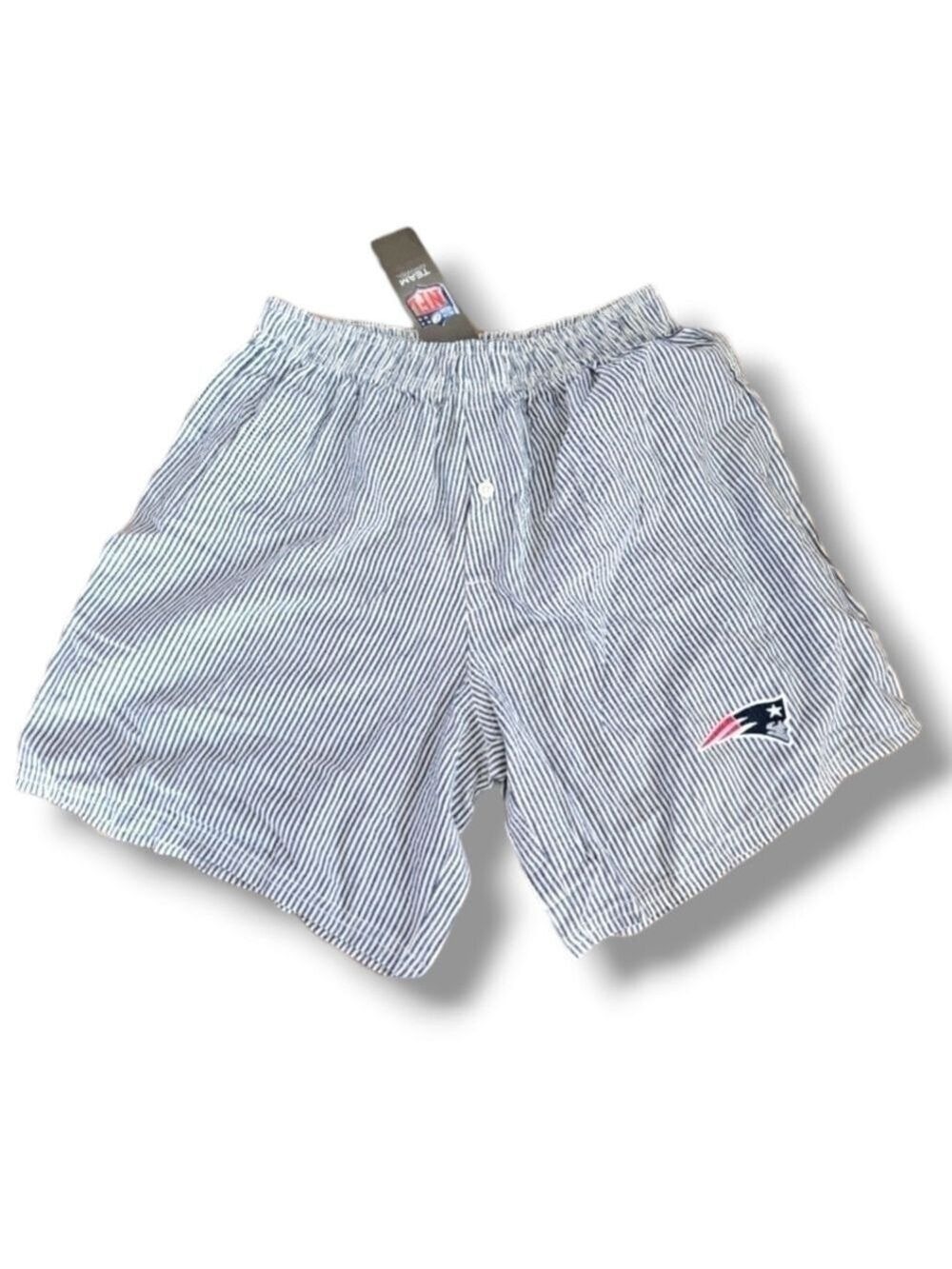 NFL Patriots Striped Boxer Briefs